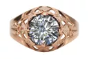 Ring Zircon Original Vintage 14K Rose Gold Vintage style vrc080r